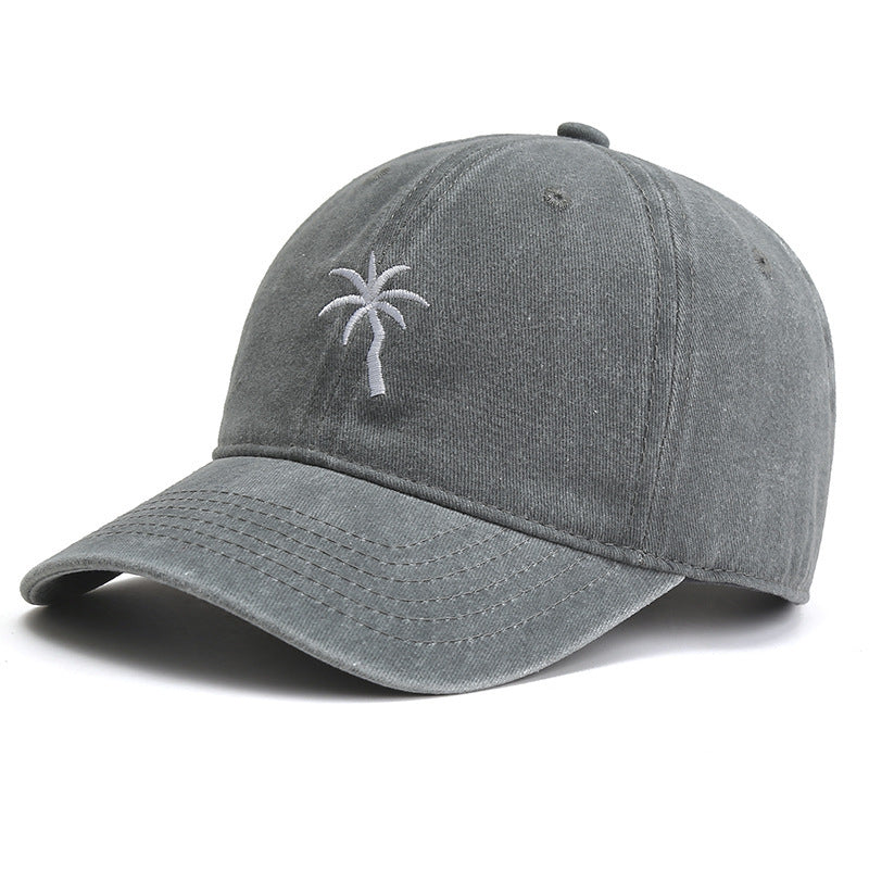 European And American Spring And Summer Printed Coconut Baseball Hat