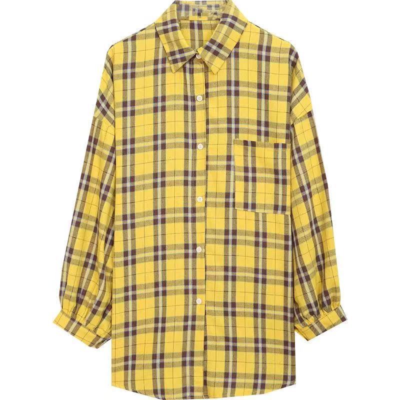 Ladies Plaid Design Niche Shirt