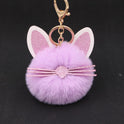 Personalized Ears Kitten Beard Plush Cute Keychain