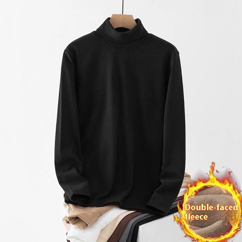 Self-heating Double-sided Dralon Turtleneck Long Sleeve T-shirt