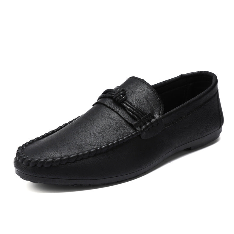 Korean Style Men's Casual Leather Shoes Soft Bottom