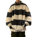 Men's Vintage Stripe Knitwear Coat