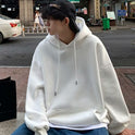 Hoodie Men's Hoodie Loose Student Velvet Coat Large Size Color Hoodie