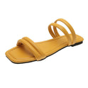 Strap Roman Flat Slippers