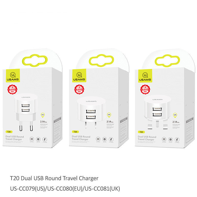 Portable Universal Dual USB Phone Charger