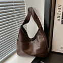 Women Vintage Hobo Bag Casual PU Leather Shoulder Bag Large Capacity Retro Tote Handbag Soft Underarm Bag Fall Winter Bag