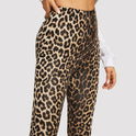 Fashion Leopard Print Leggings Stretch Slim Tight Waist Ankle-length Pants