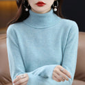 Lapel Sweater Women's Autumn And Winter Women's Solid Color Turtleneck Knitting Bottoming Shirt Sweater