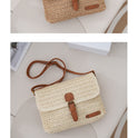 Women's Summer Beach Travel Crossbody Straw Bag