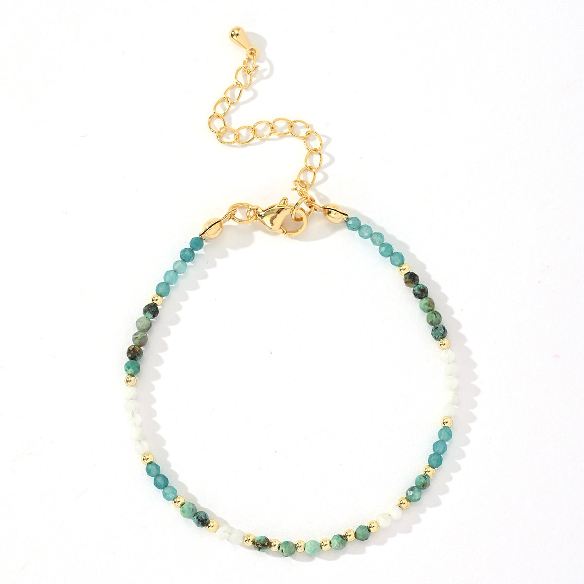 Bohemian Style Natural Stone Beads String Bracelet For Women