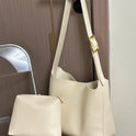 New Fashion All-match Bucket Large Capacity Simple Casual Two-piece Suit Shoulder Messenger Bag