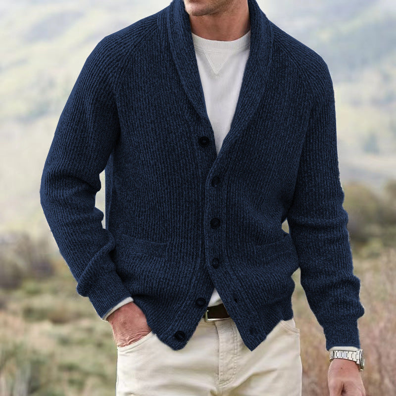 Men's Sweater Simple Thickening Cardigan Coat