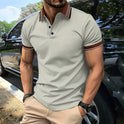 Business Colorblock All-matching T-shirt