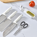 Household Four-in-one Stone Manual Grinder Sharpening Kitchen Knife Tools