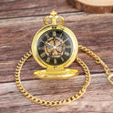 Flip Necklace Gold Double-sided Carved Shield Manual Manipulator Pocket Watch