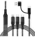 Fast Charging Five-in-one Data Cable, One For Three Charging Cables