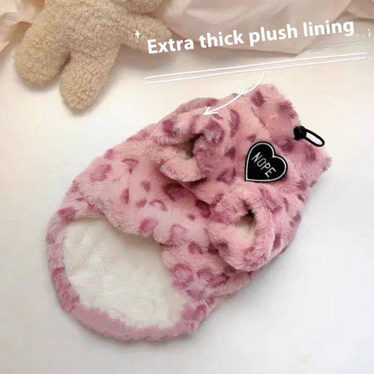 Puppy Clothes Thermal Extra Thick With Fleece Sweater