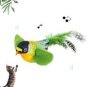 Flappy Chase Cat Toy, Flappy Chase Bird Cat Toy, FlappyChase Interactive Cat Toy, Chirping Bird Cat Toy Flapping Wings, Flying Interactive Simulation Electric Sparrow Shaking Bird