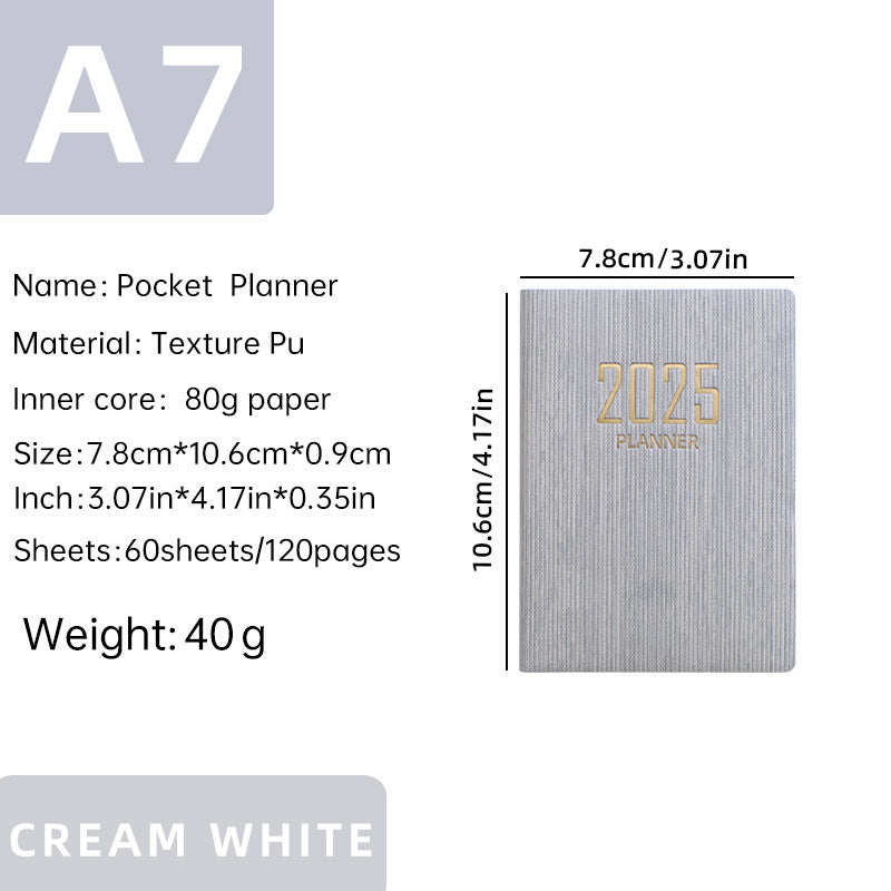 In Stock 2025a7 English Notebook Portable Mini