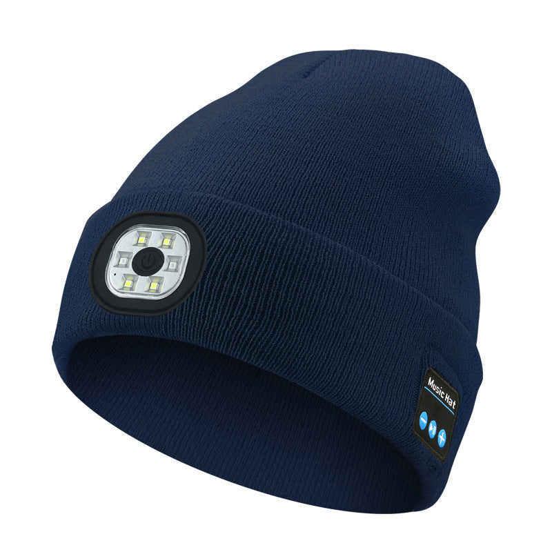 Removable And Washable Rechargeable LED Luminous Lighting Knitted Hat