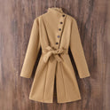 Women's Lapel Bow Lace-up Knitted Jacket