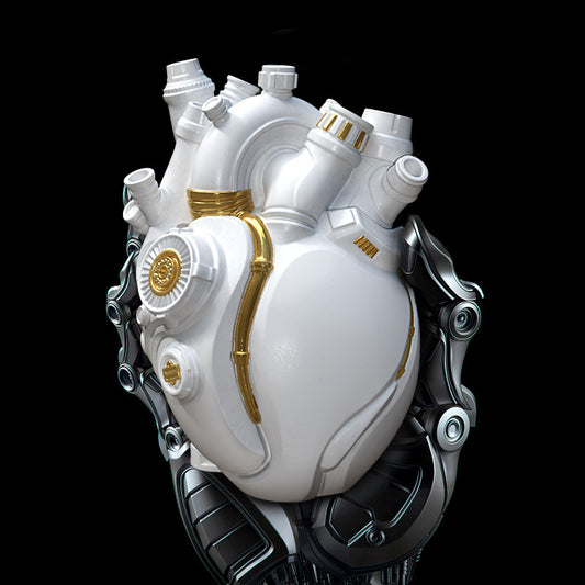 Cyber Punk Simulation Heart Vase Ornament Creative Technology Halloween Home Decor