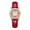 Women's Korean-style Diamond-embedded Creative Watch With Roman Scale