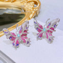 High-end Lavender Purple Butterfly Ring