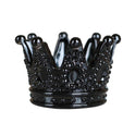 Black Crown Ashtray Glass Cigar Tray Smoking