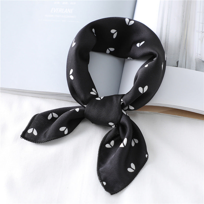 Female Ornament Satin Fashion Scarf