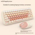 Pink Mini Cute Cartoon Wireless Keyboard And Mouse Set