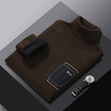 Men's Turtleneck Faux Pocket Sweater Pullover