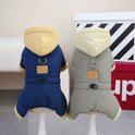 Pet Clothes Dog Autumn And Winter Four-leg Cotton-padded Clothes