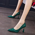 Woman High-heeled Shoes Stiletto Pointed Toe