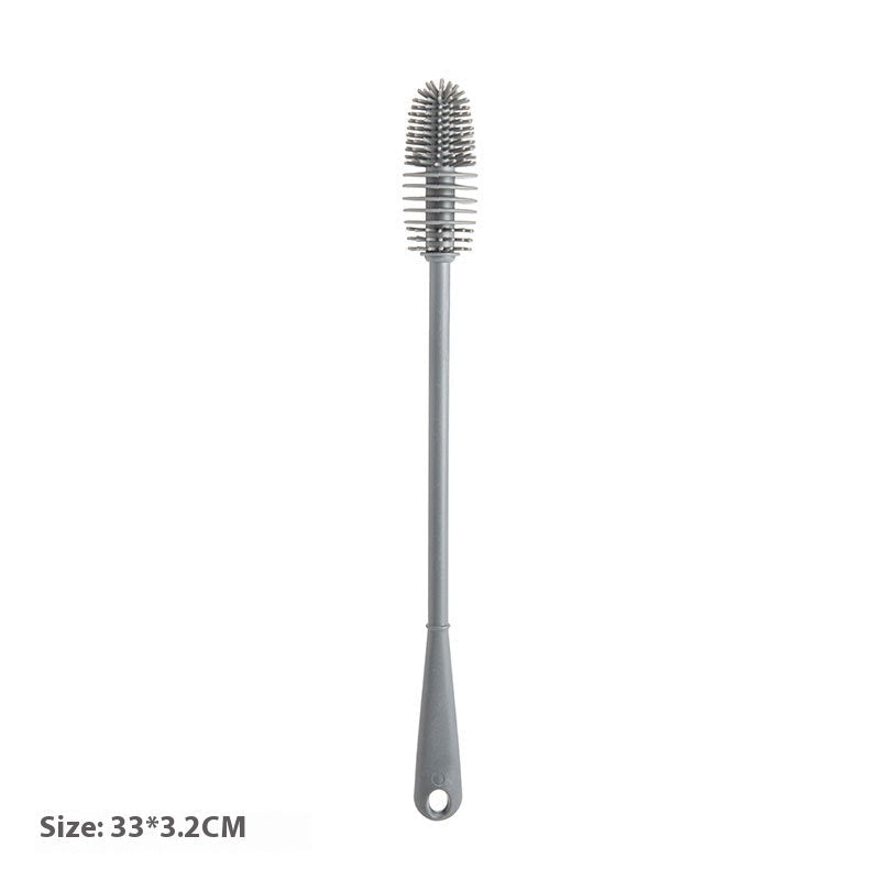 Home Ladle Silicone Cup Brush Cup Cleaning Brush No Dead Angle Gap Plastic Brush Feeding Bottle Glass