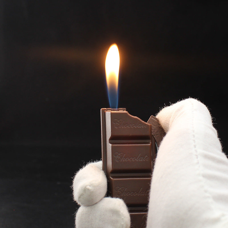 Creative Chocolate Torch Lighter Flame Cigarette Cigar Gas Butane Lighters Smoking Accessories Cute For Gift