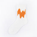 Men's And Women's Fashionable Warm Color Matching Mid-calf Socks