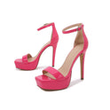 Square Toe Stiletto Heel High Heel Shoes With Bag Heel Fashion Sandals