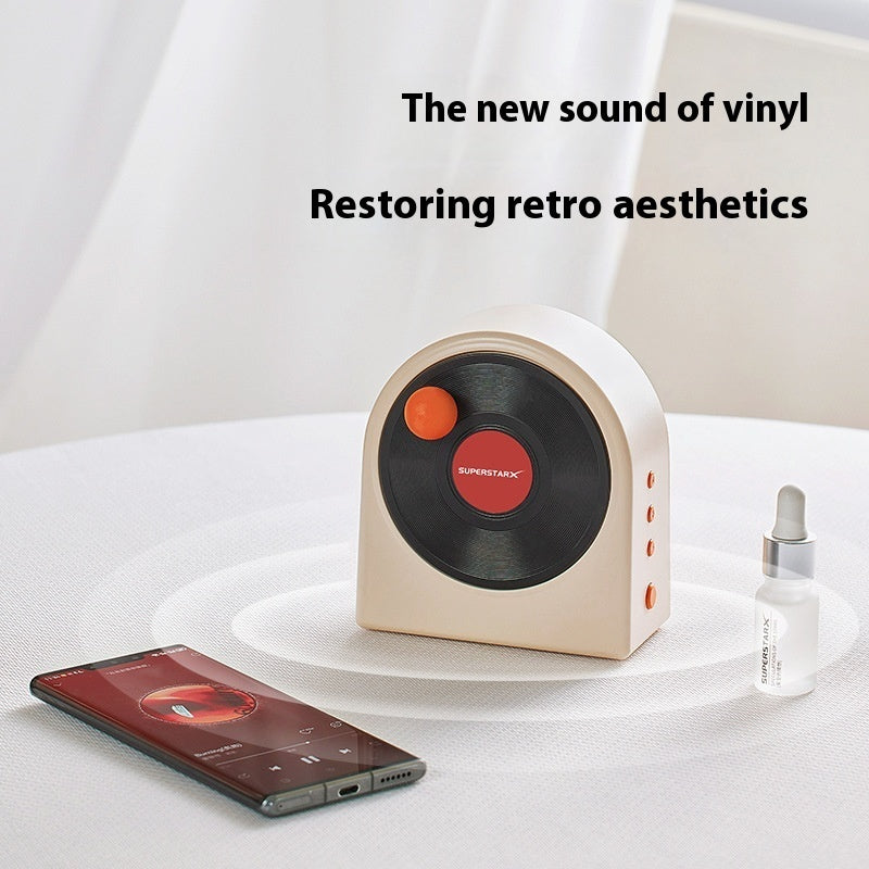 Space-time Trip Bluetooth Speaker Desktop Creativity Portable Retro Vinyl