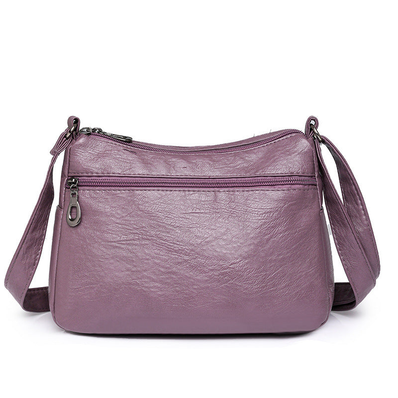 New Casual Women's Cross-body Bag Pu Retro Shoulder Lightweight Commuter Bag