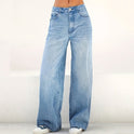 European And American Style Jeans High Waist Loose Wide Legs Type