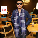 Men's Fashion Casual Warm Plaid Scarf