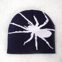 Multi-Color Trendy All-match Spider Warm Soft Comfortable Personality Jacquard Knitted Woolen Cap Street Ins Style