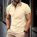 Lapel Fashion Slim Men's T-shirt