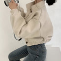 Short Idle Style Loose Casual Woolen Woolen Coat