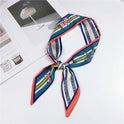 Silk Scarf Thin Narrow Strip All-matching