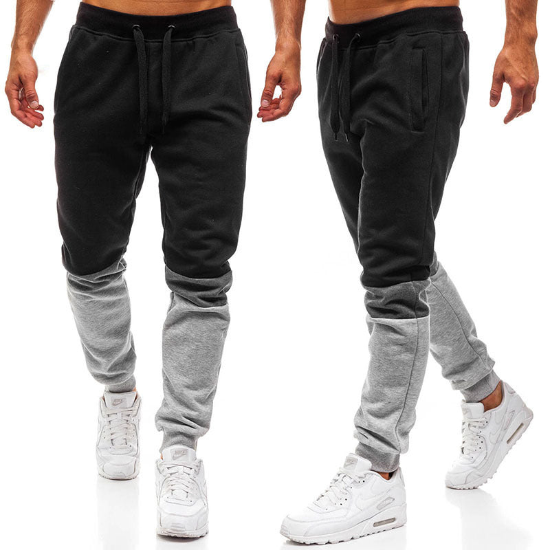 Fashion Stitching Design Sports Pants Men's Trend