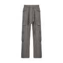 Retro Grey Work Jeans For Women European-american Style