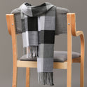 British Plaid Imitation Cashmere Tassels Couple Parent-child Men's Scarf