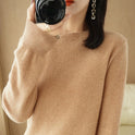 Round Neck Sweater Women's Pullover Sweater